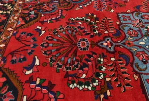Vintage Red Tribal Floral 7X10 Lilian Persian Rug