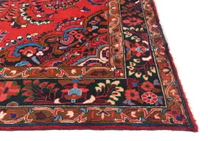 Vintage Red Tribal Floral 7X10 Lilian Persian Rug