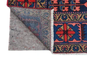 Vintage Red Tribal Geometric 7X10 Viss Persian Rug
