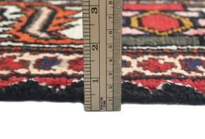 Vintage Red Floral 7x9 Bakhtiari Persian Rug