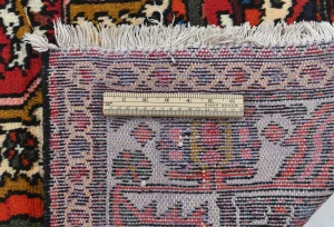 Vintage Red Floral 7x9 Bakhtiari Persian Rug