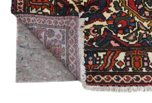 Vintage Red Floral 7x9 Bakhtiari Persian Rug