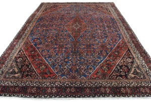 Vintage Floral Tribal 8x11 Hamedan Persian Area Rug