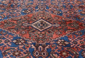Vintage Floral Tribal 8x11 Hamedan Persian Area Rug