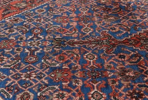 Vintage Floral Tribal 8x11 Hamedan Persian Area Rug