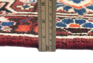 Semi Antique Rusty Red Floral 10X13 Bakhtiari Persian Rug