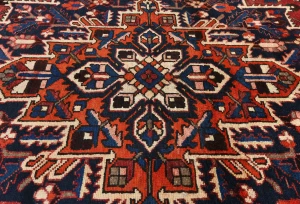 Semi Antique Rusty Red Floral 10X13 Bakhtiari Persian Rug