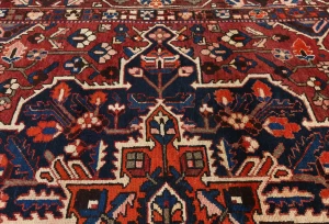 Semi Antique Rusty Red Floral 10X13 Bakhtiari Persian Rug