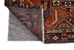 Vintage Red Floral 10'6X11'7 Bakhtiari Persian Rug