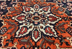 Semi Antique Red Floral 10X12 Bakhtiari Persian Rug