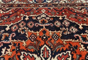 Semi Antique Red Floral 10X12 Bakhtiari Persian Rug