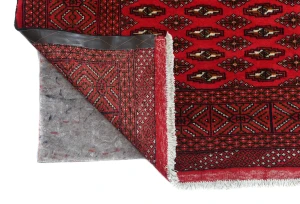 Vintage Red Tribal 8X11 Turkoman Persian Rug