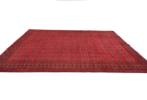 Vintage Red Tribal 8X11 Turkoman Persian Rug