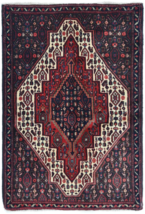 Vintage Red Geometric 2'5X3'4 Bidjar Persian Rug