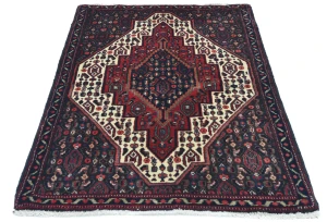 Vintage Red Geometric 2'5X3'4 Bidjar Persian Rug