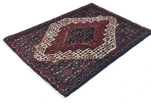 Vintage Red Geometric 2'5X3'4 Bidjar Persian Rug