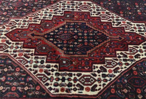 Vintage Red Geometric 2'5X3'4 Bidjar Persian Rug