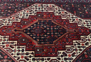 Vintage Red Geometric 2'5X3'4 Bidjar Persian Rug