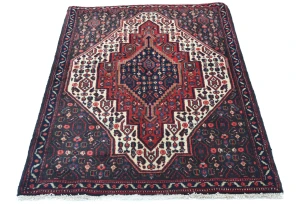 Vintage Red Geometric 2'5X3'4 Bidjar Persian Rug