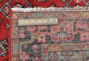 Vintage Red Floral Traditional 4X6 Hamedan Persian Rug