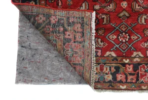 Vintage Red Floral Traditional 4X6 Hamedan Persian Rug