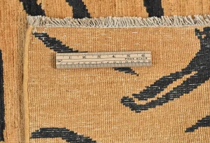 Beige & Black Abstract Modern 6X8 Kazak Pakistan Rug