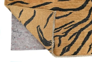 Beige & Black Abstract Modern 6X8 Kazak Pakistan Rug