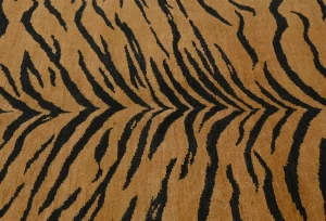 Beige & Black Abstract Modern 6X8 Kazak Pakistan Rug
