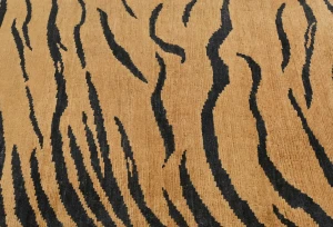 Beige & Black Abstract Modern 6X8 Kazak Pakistan Rug