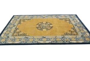 Gold Floral Modern 6X8 Kazak Pakistan Rug