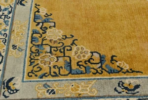 Gold Floral Modern 6X8 Kazak Pakistan Rug