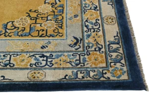 Gold Floral Modern 6X8 Kazak Pakistan Rug