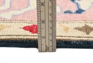 Dark Navy Floral Modern 5'2X6'4 Kazak Pakistan Rug