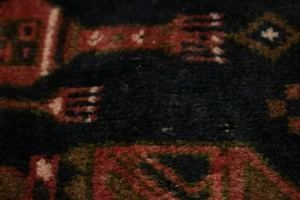 Vintage Rusty Red Tribal 4'6X10 Balouch Persian Runner Rug