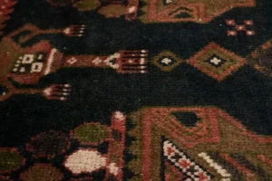 Vintage Rusty Red Tribal 4'6X10 Balouch Persian Runner Rug