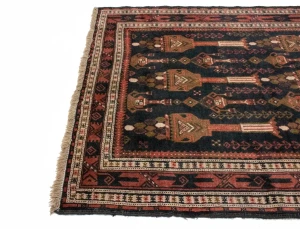 Vintage Rusty Red Tribal 4'6X10 Balouch Persian Runner Rug