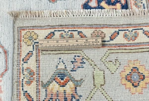 Gray Floral Modern 5X7 Kazak Pakistan Rug