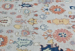 Gray Floral Modern 5X7 Kazak Pakistan Rug