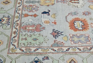 Gray Floral Modern 5X7 Kazak Pakistan Rug