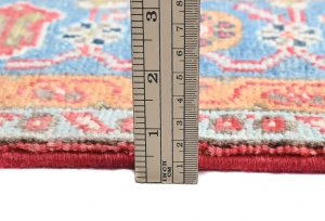 Red Geometric Modern 4'11X6'2 Kazak Pakistan Rug