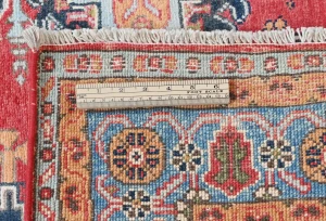 Red Geometric Modern 4'11X6'2 Kazak Pakistan Rug