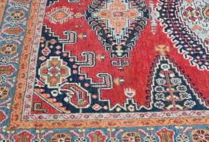 Red Geometric Modern 4'11X6'2 Kazak Pakistan Rug