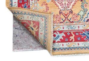 Rusty Beige Pictorial Modern 4'11X6'4 Kazak Pakistan Rug