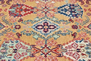 Rusty Beige Pictorial Modern 4'11X6'4 Kazak Pakistan Rug