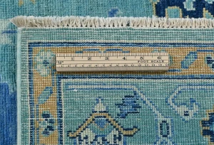 Blue Floral Modern 5X7 Kazak Pakistan Rug