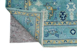 Blue Floral Modern 5X7 Kazak Pakistan Rug
