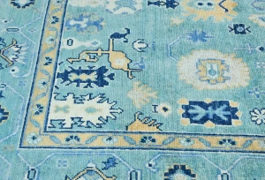 Blue Floral Modern 5X7 Kazak Pakistan Rug