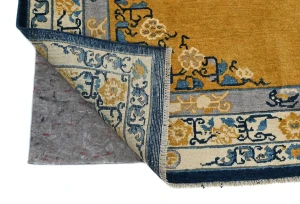 Gold Floral Modern 5X7 Kazak Pakistan Rug
