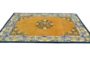 Gold Floral Modern 5X7 Kazak Pakistan Rug