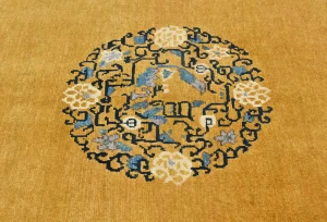 Gold Floral Modern 5X7 Kazak Pakistan Rug
